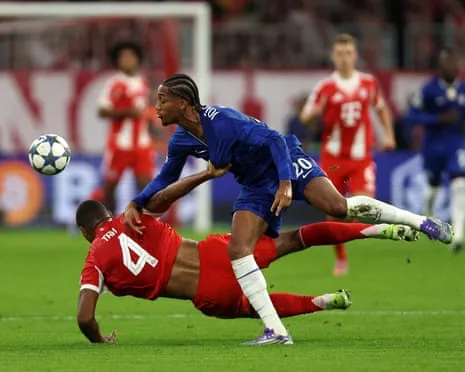 The Blues' boss rages when Bayern Munich defender Tah avoids red card in Champions League loss