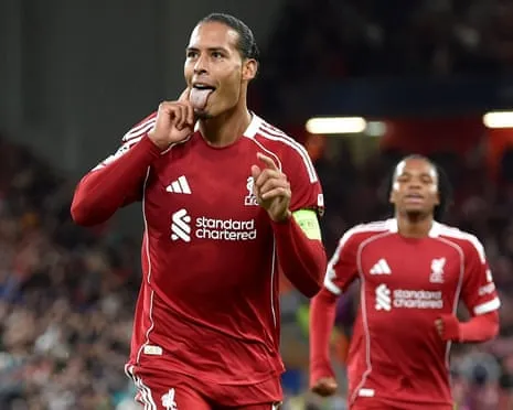 Van Dijk scores last-gasp winner in clash with Spanish giants